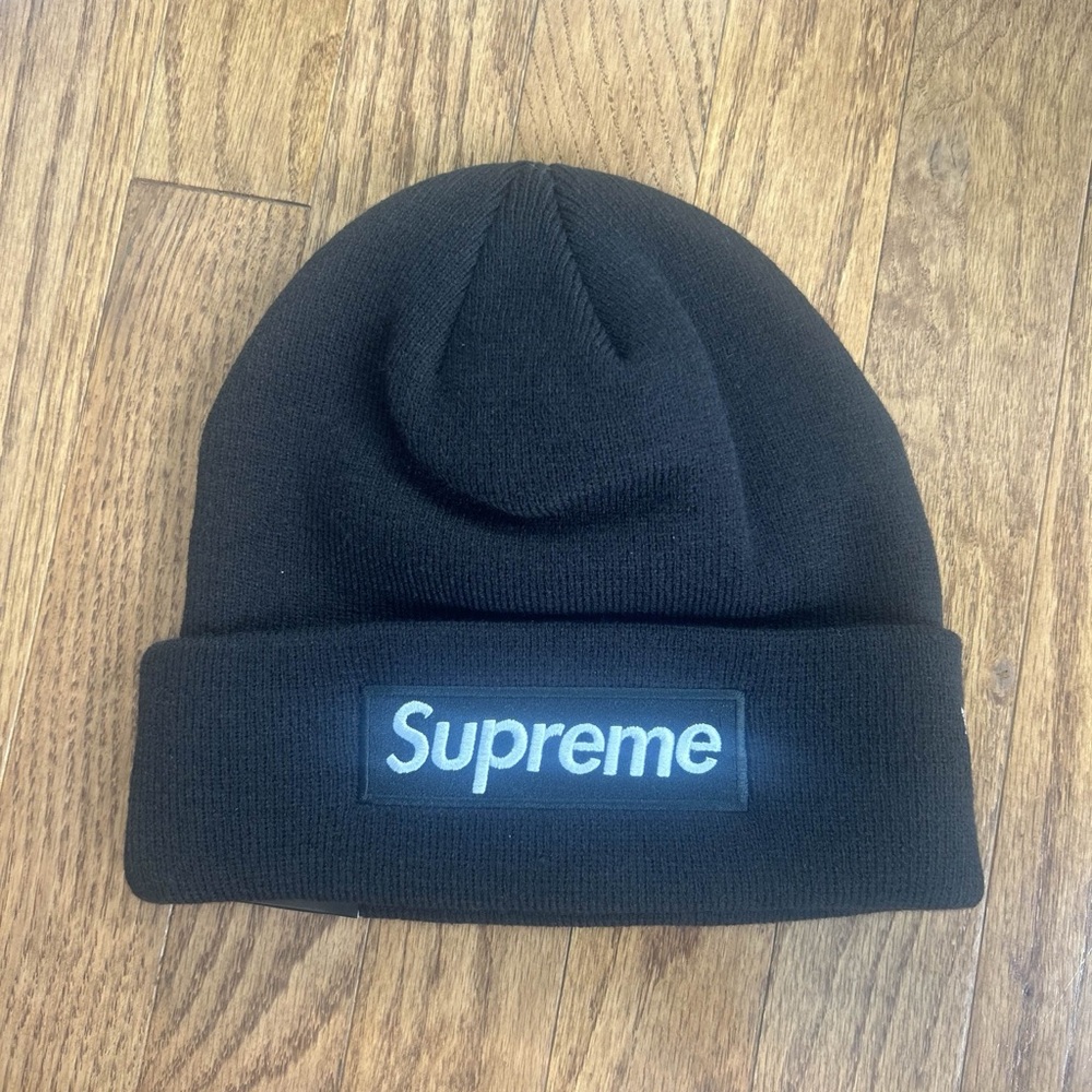 Supreme New Era Box Logo Beanie (FW24) Black